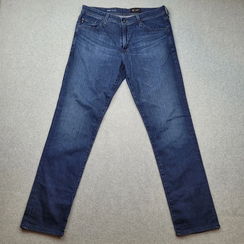 AG Everett Slim Straight Jeans Mens 33x34 Blue Jeans Denim Pants